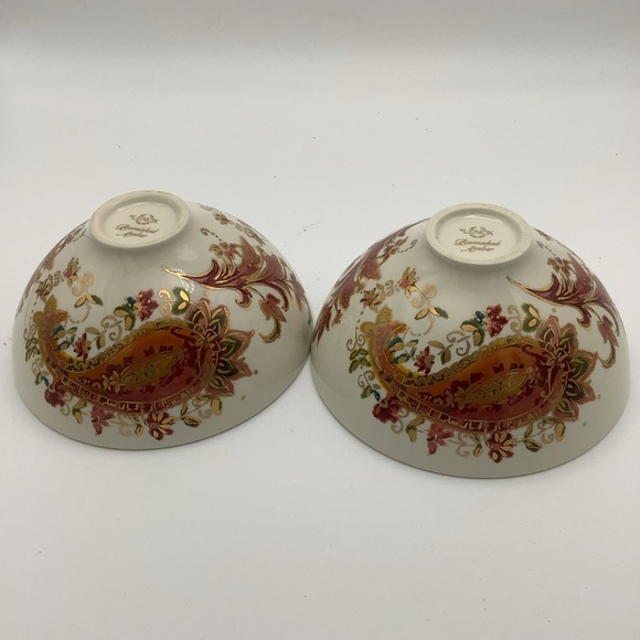 Two Lenox Burnished Amber China Bowls - Picture 1 of 10